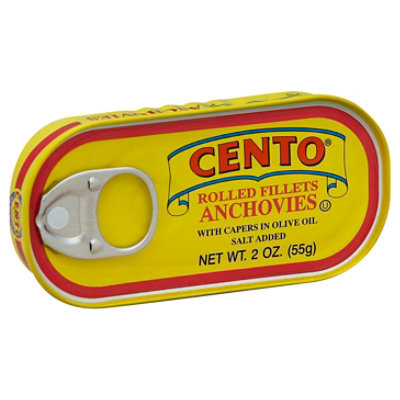 CENTO Anchovies Rolled Fillet - 2 Oz - Image 1