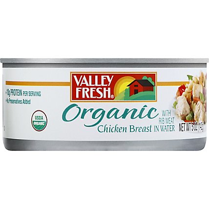 Valley Fresh Chicken Breast Organic with Rib Meat in Water - 5 Oz - Image 2