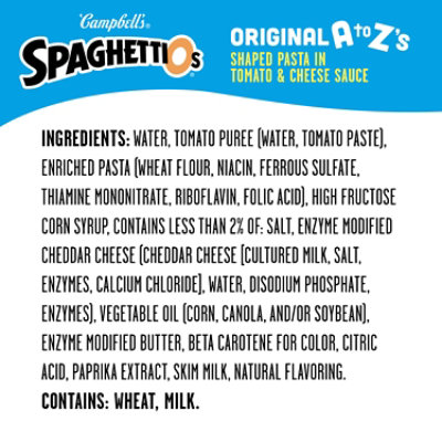 Campbell's SpaghettiOs Original A to Z's Canned Pasta - 15.8 Oz - Image 5