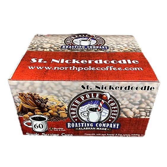 North Pole Coffee Roasting Company Coffee Single Serve Cups St. Nickerdoodle - 60 Count