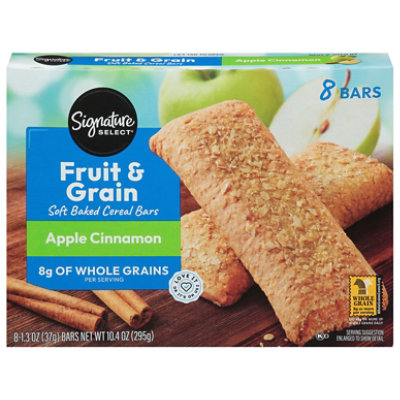 Signature SELECT Cereal Bars Fruit & Grain Apple Cinnamon - 8-1.3 Oz - Image 3