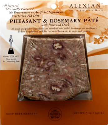 Alexian Pheasant & Rosemary Pate - 5 Oz - Image 2
