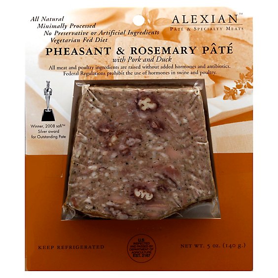 Alexian Pheasant & Rosemary Pate - 5 Oz