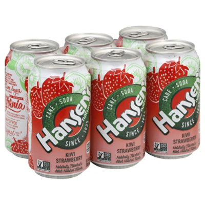 Hansens Kiwi Strawberry Soda - 8-12 Fl. Oz.