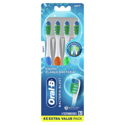 Oral-B Toothbrush Bacteria Blast  Soft - 4 Count - Image 8