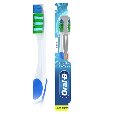 Oral-B Toothbrush Bacteria Blast  Soft - 4 Count