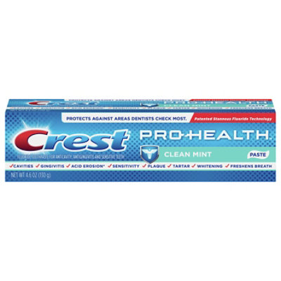 Crest Pro-Health Clean Mint Toothpaste - 4.6 Oz - Vons
