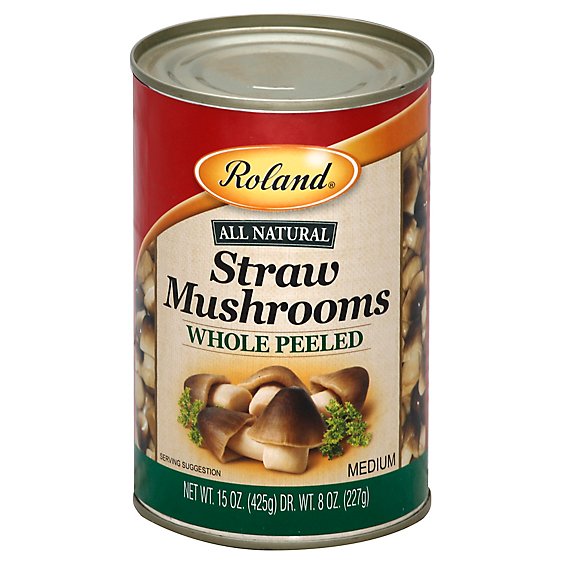 Rolan Mushroom Straw Whole Peeled - 15 Oz