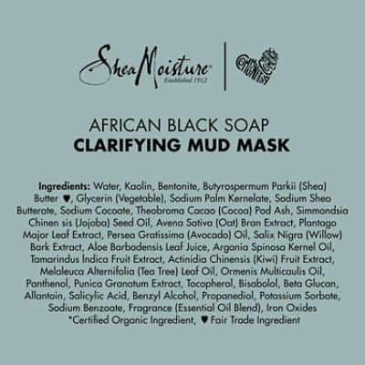 SheaMoisture Mud Mask Clarifying African Black Soap - 6 Fl. Oz. - Image 3