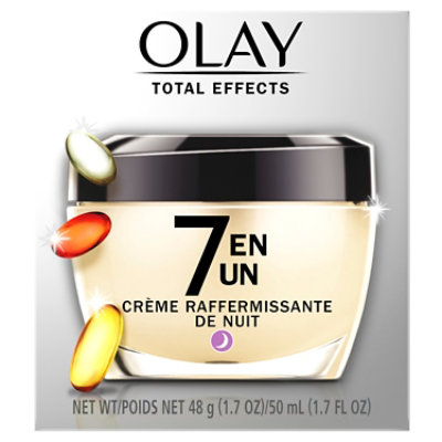 Olay Total Effects Night Firming Cream Face Moisturizer - 1.7 Oz - Image 1