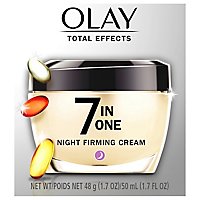 Olay Total Effects Night Firming Cream Face Moisturizer - 1.7 Oz - Image 1