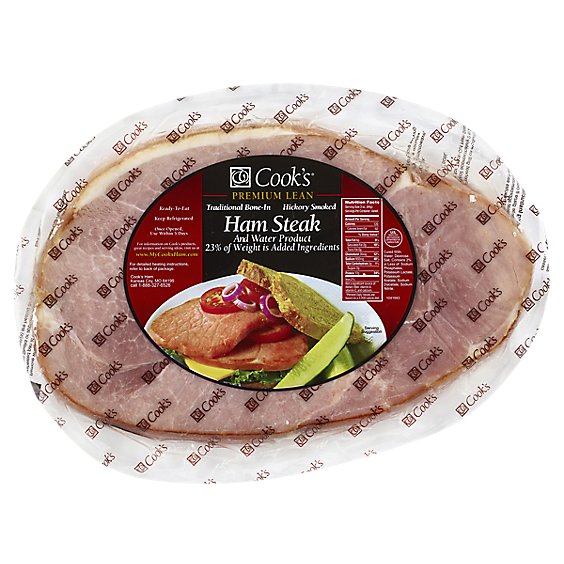 Cooks Ham Steak Bone In Thick - 2.50 LB