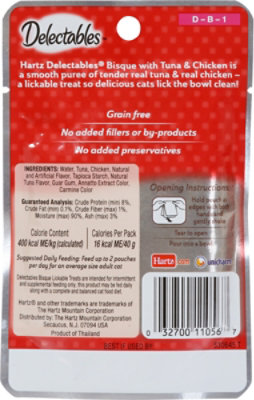 Delectable Lickable Treat Bisque Tuna & Chicken Pouch - 1.4 Oz - Image 5