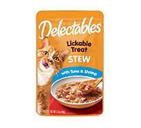 Delectables Lickable Treat Stew Tuna & Shrimp Pouch - 1.4 Oz
