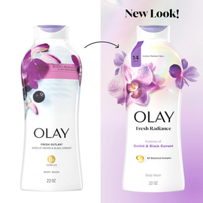 Olay Fresh Outlast Body Wash with Notes of Orchid & Black Currant - 12.3 Fl. Oz. - Image 8