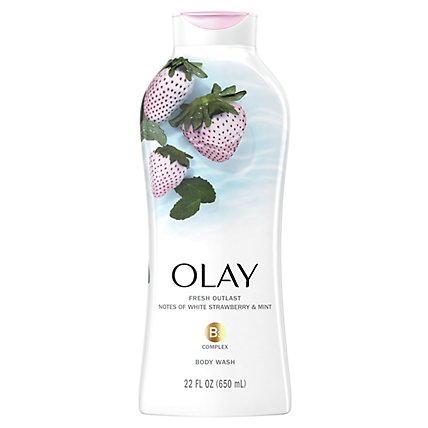 Olay Fresh Outlast White Strawberry & Mint Body Wash - 22 Fl. Oz. - Image 1