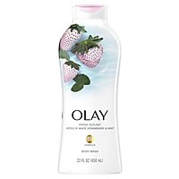 Olay Fresh Outlast White Strawberry & Mint Body Wash - 22 Fl. Oz. - Image 1