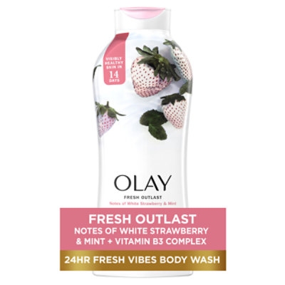 Olay Fresh Outlast White Strawberry & Mint Body Wash - 22 Fl. Oz.