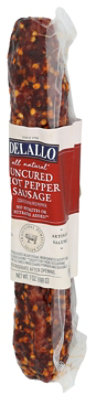 Delallo Hot Pepper Cured Sweet Sausage - Each - Image 4