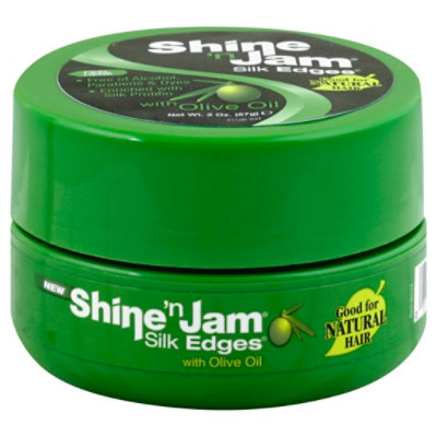 Shine n Jam Silk Edges with Olive Oil - 2 Oz - Image 1