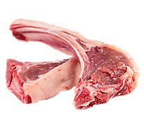 Meat Counter Lamb USDA Choice Rib Chops Service Case - 1 LB