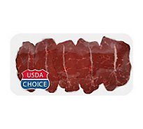 Meat Counter Beef Certified Angus Beef Chuck Top Blade Flat Iron Steak Service Case - 1.50 LB