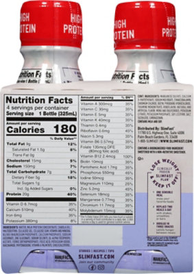 SlimFast Meal Replacement Shake Vanilla Cream - 4-11 Fl. Oz. - Image 5