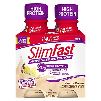 SlimFast Meal Replacement Shake Vanilla Cream - 4-11 Fl. Oz. - Image 1