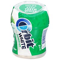 Orbit White Sugar Free Chewing Gum Spearmint Bottle - 40 Count - Image 1