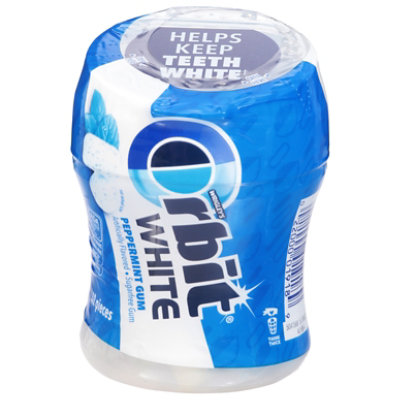 Orbit White Sugar Free Chewing Gum Peppermint Bottle - 40 Count - Image 4