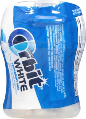 Orbit White Sugar Free Chewing Gum Peppermint Bottle - 40 Count - Image 7