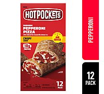 Hot Pockets Crispy Crust Pepperoni Pizza Sandwiches Box 12 Count - 54 Oz