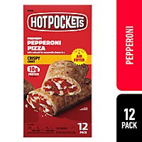 Hot Pockets Pepperoni Pizza Crispy Crust Sandwiches Box 12 Count - 54 Oz - Image 1
