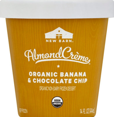 New Barn Organic Banana & Chocolate Chip Almond Creme - 14 Fl. Oz. - Image 2