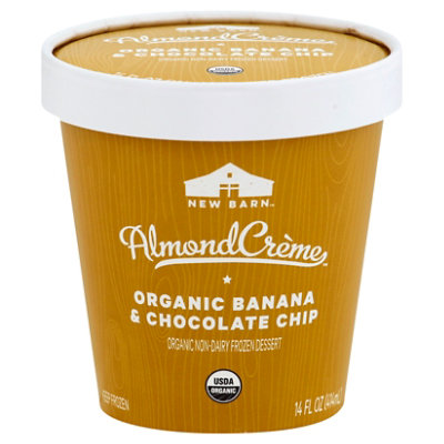 New Barn Organic Banana & Chocolate Chip Almond Creme - 14 Fl. Oz. - Image 1