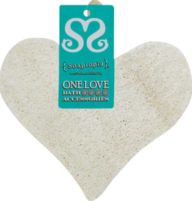 Soaptopia Heart Shaped Loofah - Each - Image 2