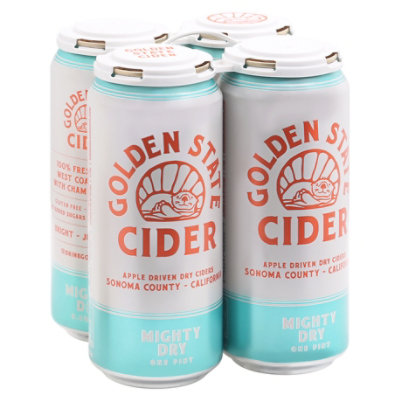 Golden State Cider Mighty Dry Hard Cider In Cans - 4-16 Fl. Oz.