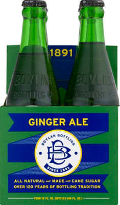 Boylan Soda Ginger Ale - 4-12 Fl. Oz. - Image 1