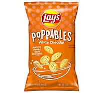Lays Potato Snacks Poppables White Cheddar - 5 Oz
