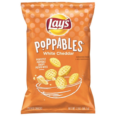 Lays Potato Snacks Poppables White Cheddar - 2 Oz - Image 2