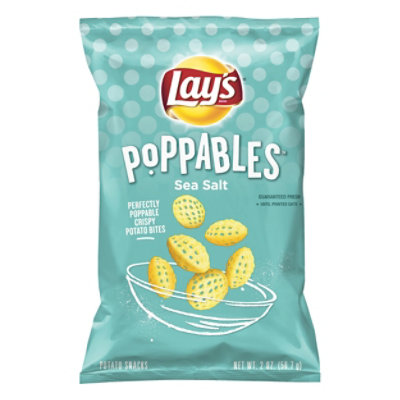 Lays Potato Snacks Poppables Sea Salt - 2 Oz