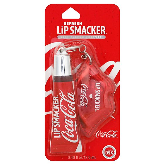 Lip Smacker Lip Gloss Refresh Coca-Cola With Keychain - Each