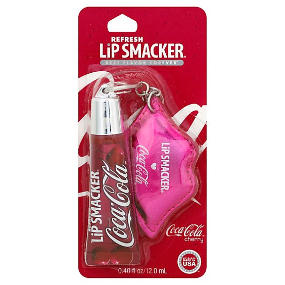 Lip Smacker Lip Gloss Refresh Cherry Coke With Keychain - Each