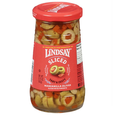 Lindsay Olives Spanish Sliced with Pimiento - 5.75 Oz