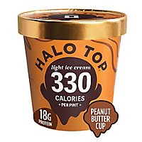 Halo Top Peanut Butter Cup Light Ice Cream Frozen Dessert For Summer - 16 Fl. Oz. - Image 1
