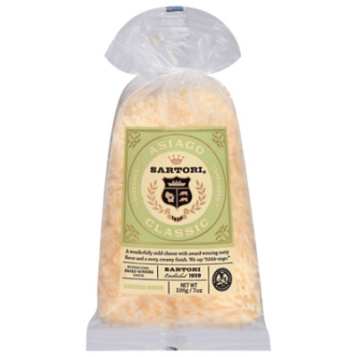 Sartori Cheese Asiago Shred Reserve - 8 Oz