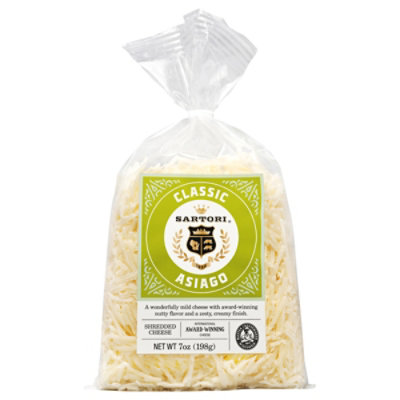 Sartori Cheese Asiago Shred Reserve - 8 Oz