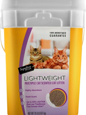 Signature Pet Care Cat Litter Lightweight Clumping Scented Multiple Cat - 20 Lb - Image 5