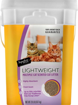 Signature Pet Care Cat Litter Lightweight Clumping Scented Multiple Cat - 20 Lb - Image 2