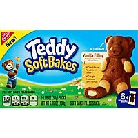 NABISCO Soft Bakes Filled Snack Teddy Vanilla Filling - 6-1.06 Oz - Image 2